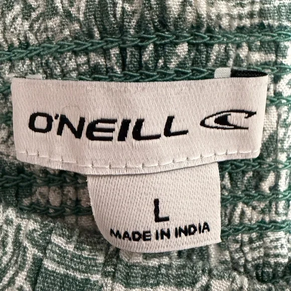 O'Neill - Flowy Green/White Palm Leaf-Print Pants - Picture 6 of 9